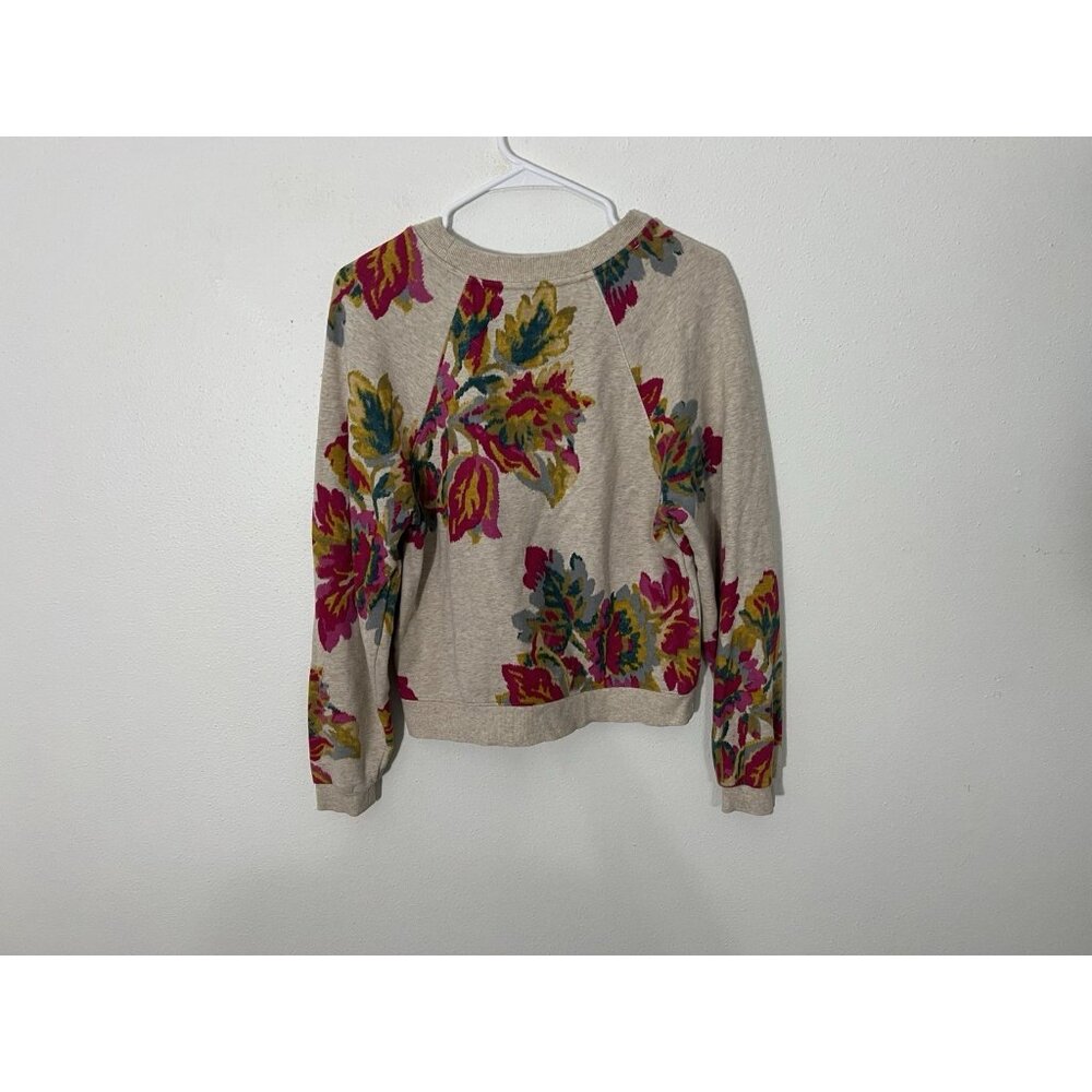 Anthropologie Saturday Sunday Edita Floral Crewneck Sweatshirt Size Small - Picture 6 of 15
